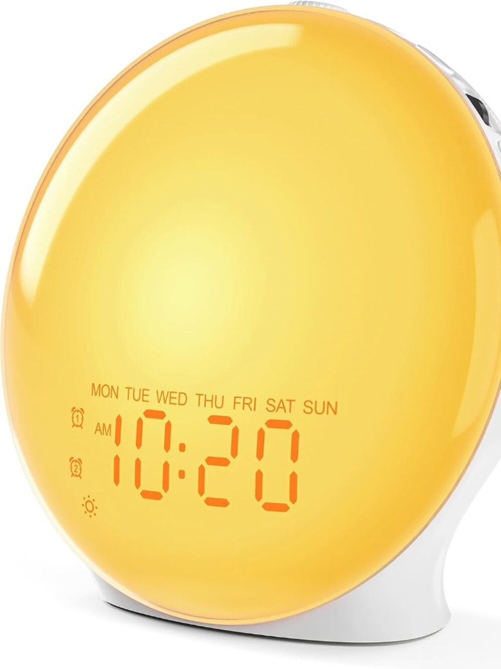 JALL Wake Up Light Sunrise Alarm Natural Sounds 17 Dimmable Colors